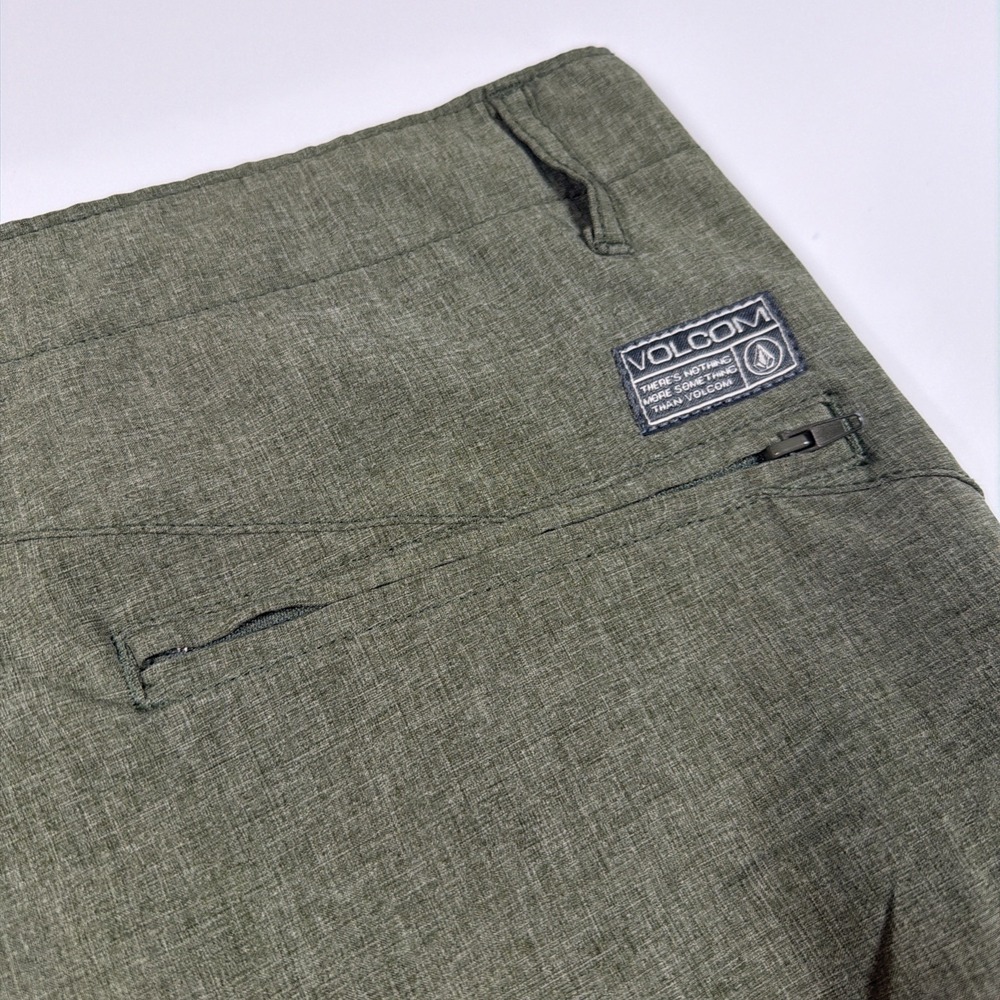 Volcom Surf&Turf Hybrid Shorts Mens 34 Green Heather 4-Way Stretch - Picture 6 of 9